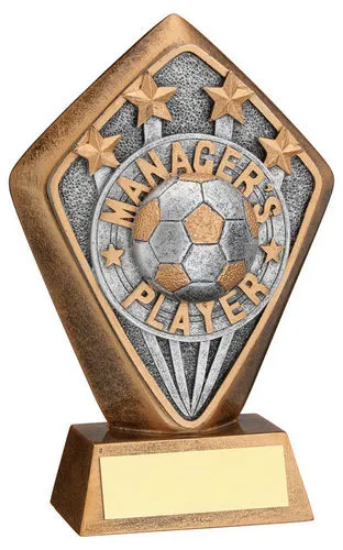 BRZ/GOLD DIAMOND HOLDER WITH MANAGERS PLAYER DISC AND PLATE - 5.25in