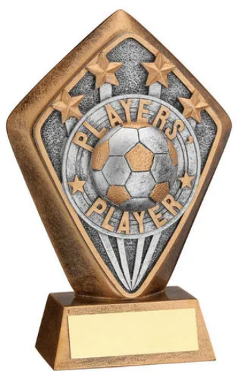 BRZ/GOLD DIAMOND HOLDER WITH PLAYERS PLAYER DISC AND PLATE - 5.25in