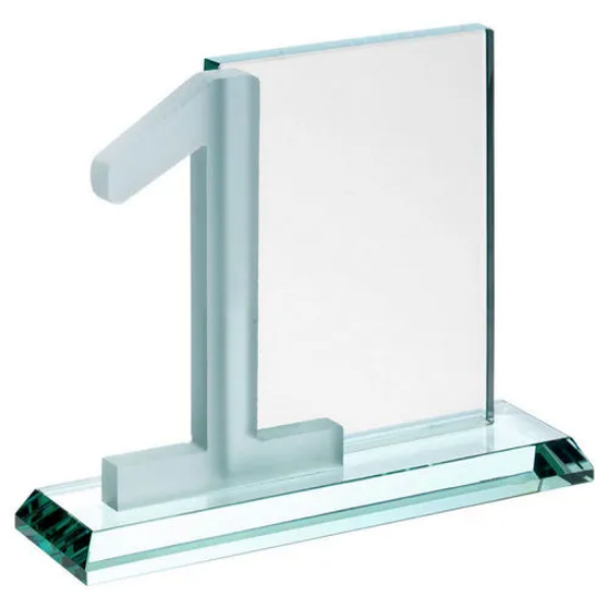 JADE GLASS RECTANGLE WITH FROSTED NO.1 (10mm THICK) - 6in