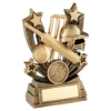 BRZ/GOLD SHOOTING STAR SERIES CRICKET WITH PLATE (1in CENTRE) - 6in