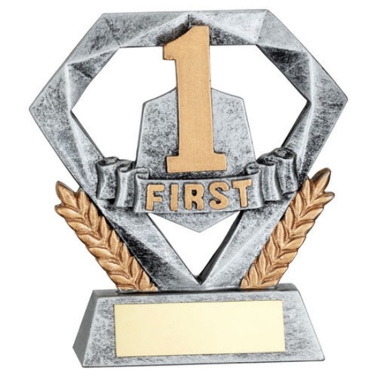 Picture of Pew/gold First Mini Diamond With Plate - 4in