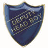 SCHOOL SHIELD BADGE (DEPUTY HEAD BOY) BLUE -  1.25in