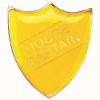 SCHOOL SHIELD BADGE (HOUSE CAPTAIN) YELLOW - 1.25in