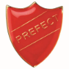 SCHOOL SHIELD BADGE (PREFECT) RED - 1.25in