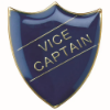 SCHOOL SHIELD BADGE (VICE CAPTAIN) BLUE - 1.25in