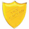 SCHOOL SHIELD BADGE (VICE CAPTAIN) YELLOW -    1.25in