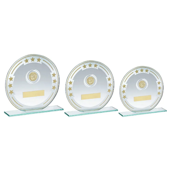 JADE/SILVER/GOLD ROUND GLASS WITH BASKETBALL INSERT AND PLATE