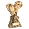 GOLD/BRZ BOXING GLOVES WITH BELT WITH PLATE    (1in CENTRE) - 8in