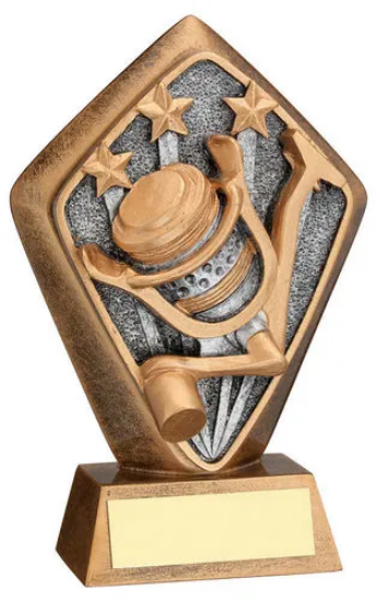 BRZ/GOLD DIAMOND HOLDER WITH ANGLING DISC WITH PLATE - 5.25in