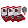 VELVET BOX AND 60mm MEDAL ATHLETICS TROPHY BRONZE