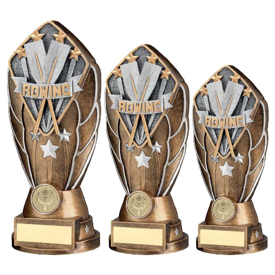 BZ/SILV DIAMOND COLUMN + ROWING DISC & PLATE (1in CEN)