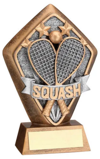 BRZ/GOLD DIAMOND HOLDER WITH SQUASH DISC WITH PLATE - 5.25in