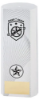 WHITE PLASTIC FILLED COLUMN CYCLING (1in CEN) - 6in