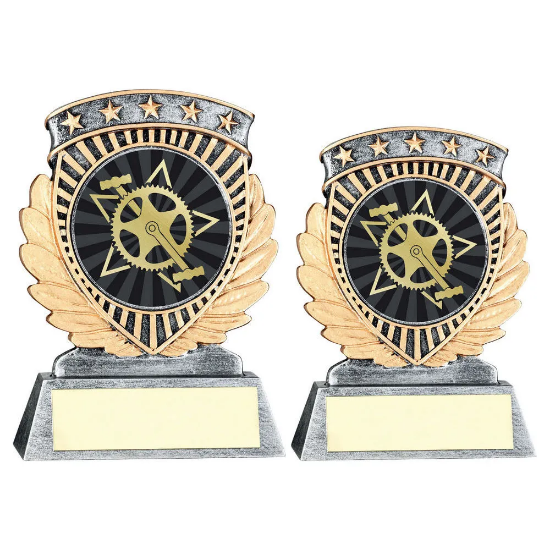 PEW/GOLD 5 STAR HOLDER WITH VINYL CYCLING INSERT & PLATE