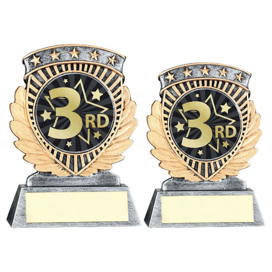 PEW/GOLD 5 STAR HOLDER WITH VINYL THIRD INSERT & PLATE