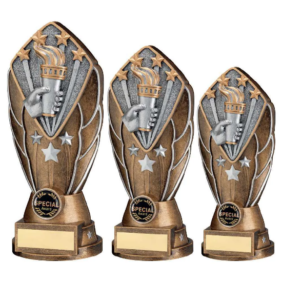 BZ/SILV DIAMOND COLUMN + VICTORY TORCH DISC & PLATE (1in CEN)