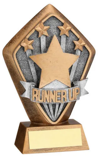 BRZ/GOLD DIAMOND HOLDER WITH RUNNER UP DISC WITH PLATE - 5.25in