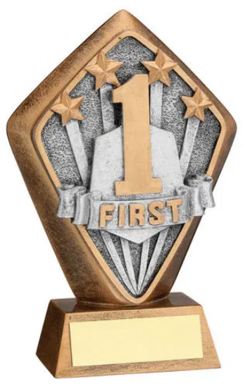 BRZ/GOLD DIAMOND HOLDER WITH 1ST DISC WITH PLATE - 5.25in