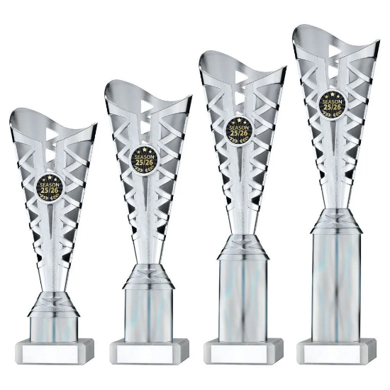 SILVER PLASTIC TITAN CUP ASSEMBLED ON MARBLE (1in CEN)