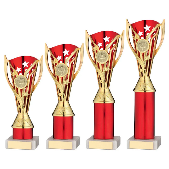 GOLD/ PLASTIC FLASH CUP ASSEMBLED ON MARBLE WITH TUBE (1in CEN)