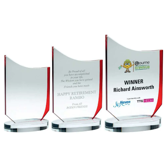 CLEAR/ GLASS PLAQUE (10mm THICK)