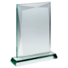 JADE GLASS CHUNKY RECTANGLE PLAQUE (19mm THICK) - 9in
