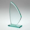 JADE GLASS SAIL PLAQUE (10mm THICK) - 8.25in
