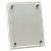 WHITE PLAQUE WITH 6mm GLASS FRONT - 8 x 10in