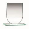 JADE GLASS SHIELD PLAQUE (6mm THICK) - 5.25in