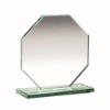JADE GLASS OCTAGON PLAQUE (10mm THICKNESS) - 6.25in