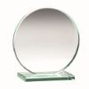 JADE GLASS ROUND PLAQUE (10mm THICK) - 8in