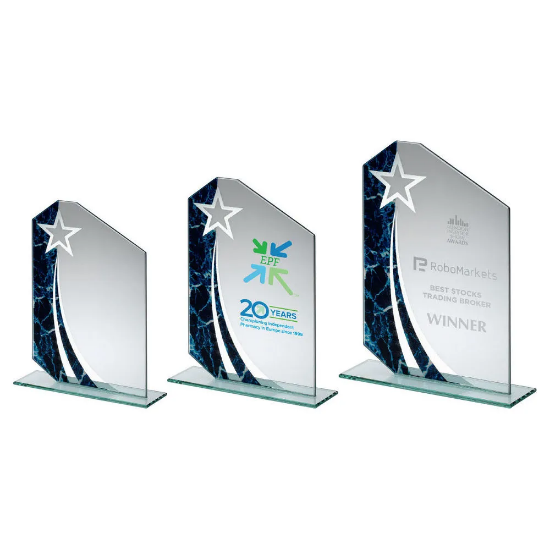 JADE GLASS PLAQUE WITH /BLACK MARBLE DESIGN (4mm THICK)