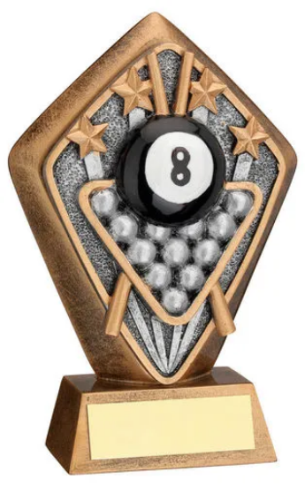 BRZ/GOLD DIAMOND HOLDER WITH POOL DISC AND PLATE - 5.25in