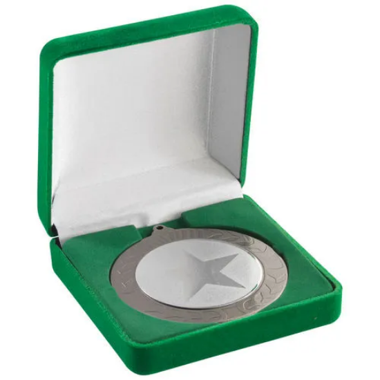 DELUXE GREEN MEDAL BOX (50/60/70mm RECESS) -  3.5in