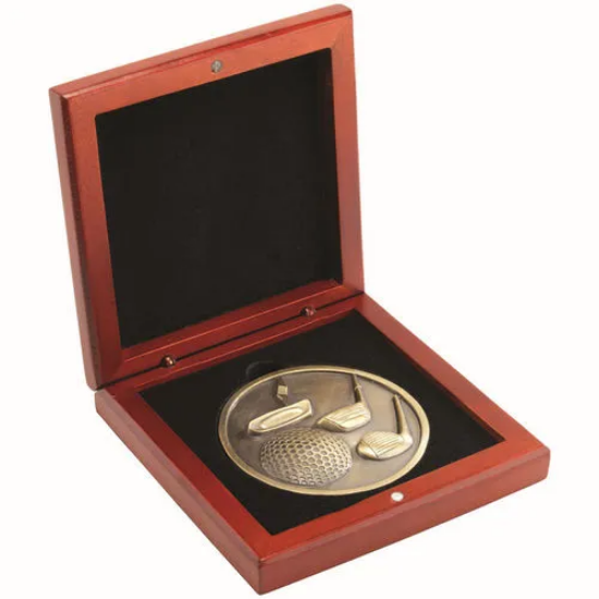 ROSEWOOD MEDAL BOX (70mm RECESS) - 4.25in