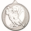 RUGBY MULTI LINE MEDAL SILVER - 2in