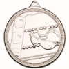 SWIMMING MULTI LINE MEDAL SILVER - 2in
