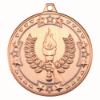 VICTORY TORCH TRI STAR MEDAL BRONZE - 2in