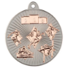 MULTI ATHLETICS TWO COLOUR MEDAL MATT SILVER/BRONZE - 2in