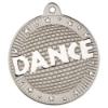 DANCE TWO COLOUR MEDAL MATT SILVER/SILVER - 2in
