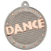 DANCE TWO COLOUR MEDAL MATT SILVER/BRONZE - 2in