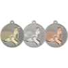 TABLE TENNIS TWO COLOUR MEDAL MATT SILVER/SILVER