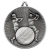 CRICKET DELUXE MEDAL ANTIQUE SILVER - 2.35in