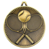 TENNIS DELUXE MEDAL ANTIQUE GOLD - 2.35in