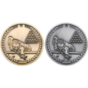 POOL/SNOOKER MEDALLION ANTIQUE SILVER
