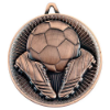 FOOTBALL DELUXE MEDAL BRONZE - 2.35in
