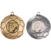 DOMED FOOTBALL MEDAL (1in CENTRE) ANTIQUE SILVER