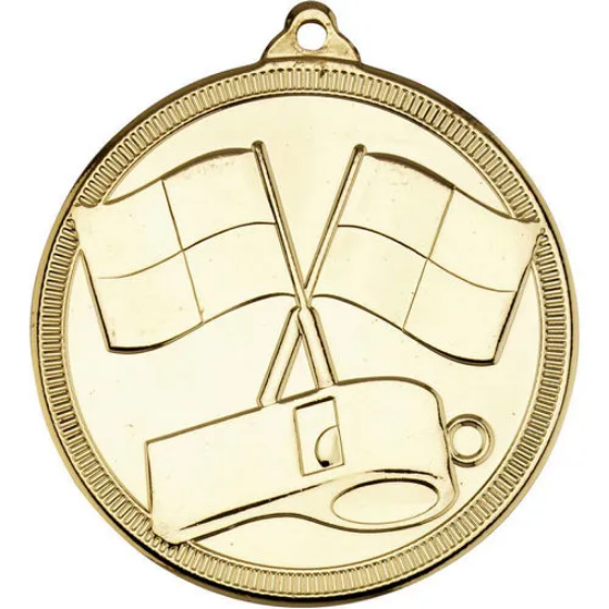 REFEREE MULTI LINE MEDAL GOLD - 2in