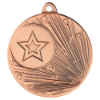 SHOOTING STAR MEDAL (1in CENTRE) BRONZE - 2in
