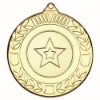 WREATH MEDAL (1in CENTRE) GOLD - 2in